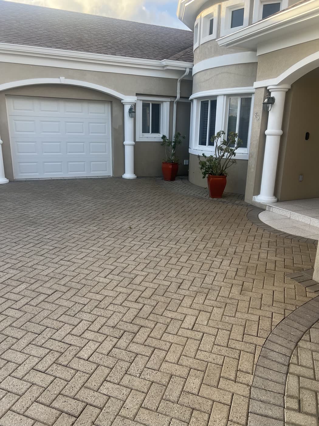 Driveway & apron — Pressure wash, by Cayman Clean & Blast, Grand Cayman