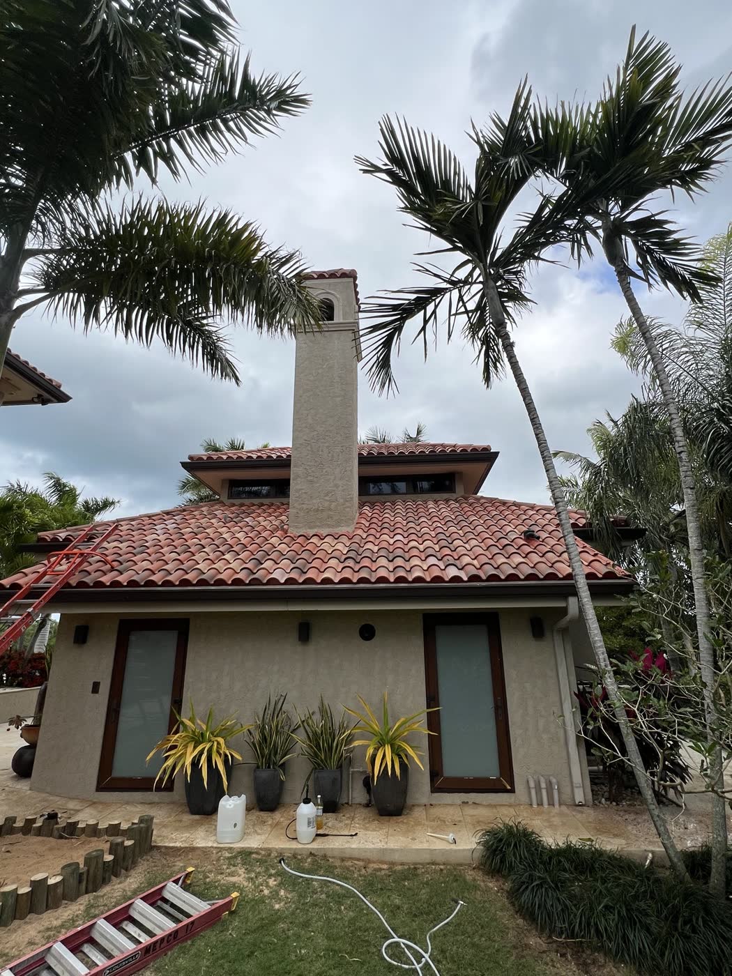 Roof wash + windows — Tile roof · window clean, by Cayman Clean & Blast, Grand Cayman