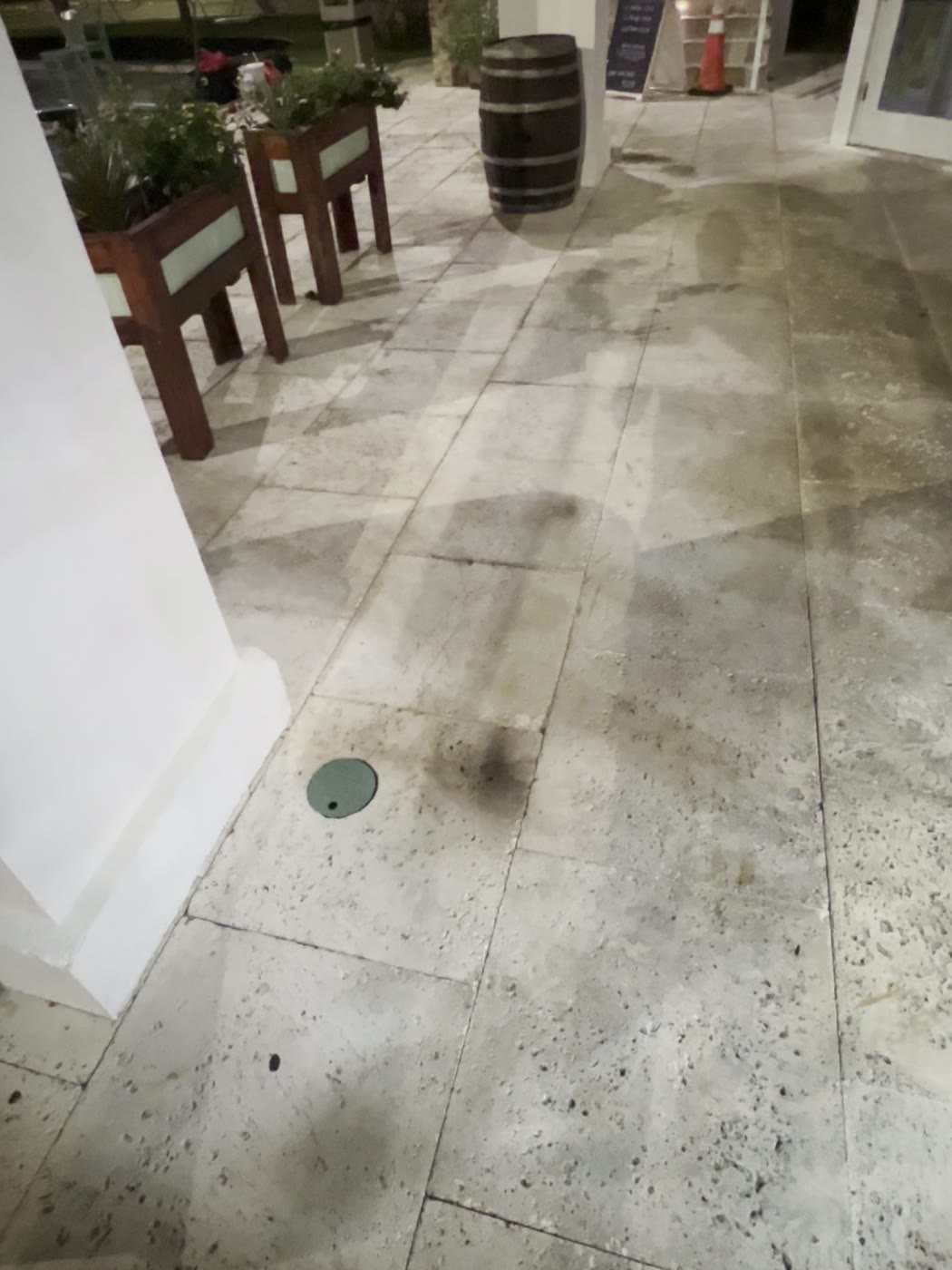 Restaurant entrance — before