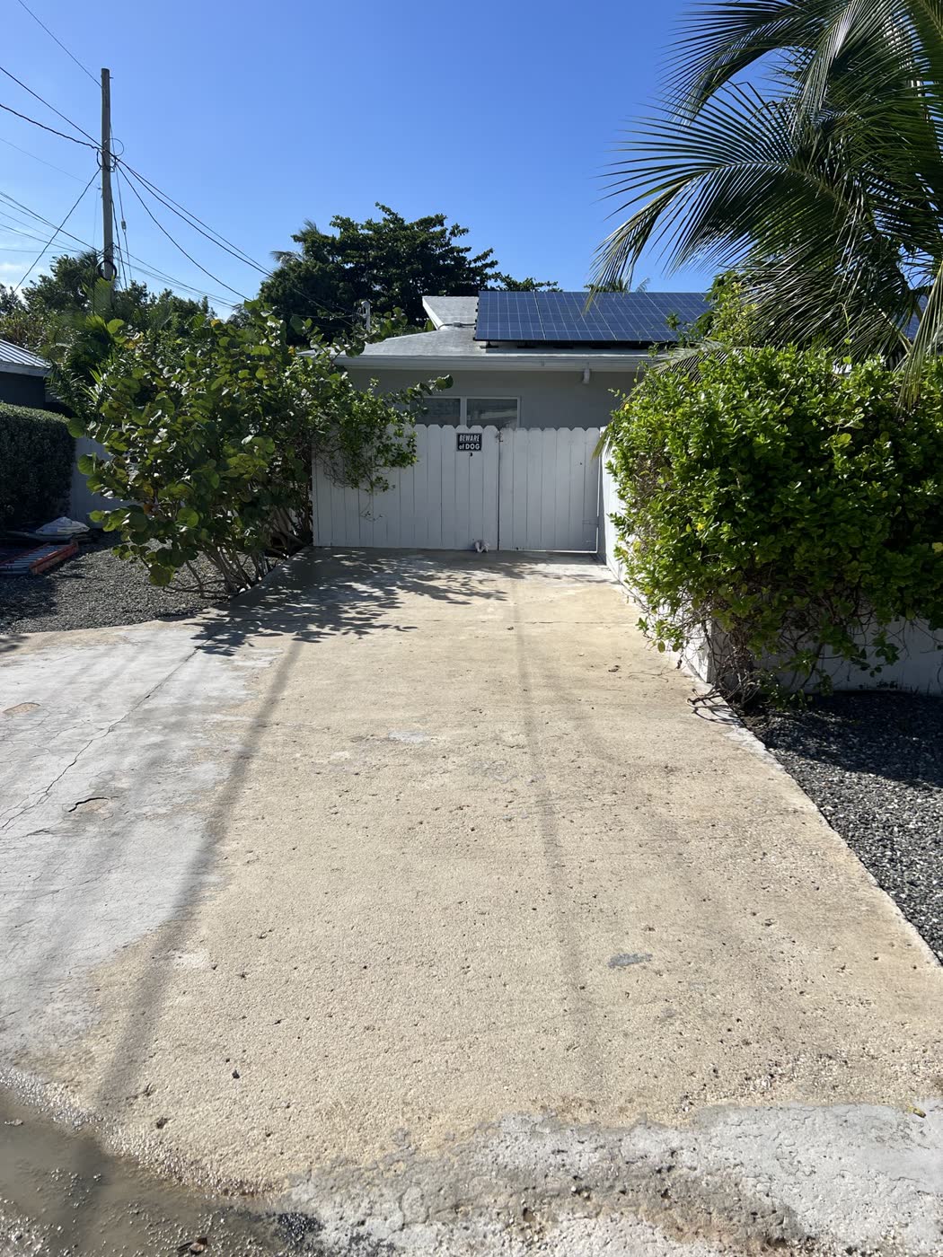 Driveway & apron — after, cleaned by Cayman Clean & Blast, Grand Cayman