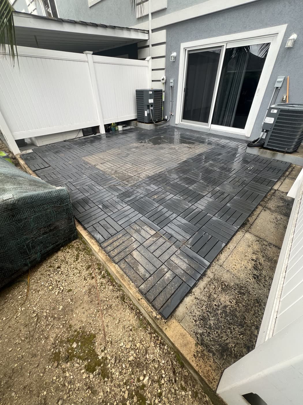 Patio reclaimed — after, cleaned by Cayman Clean & Blast, Grand Cayman