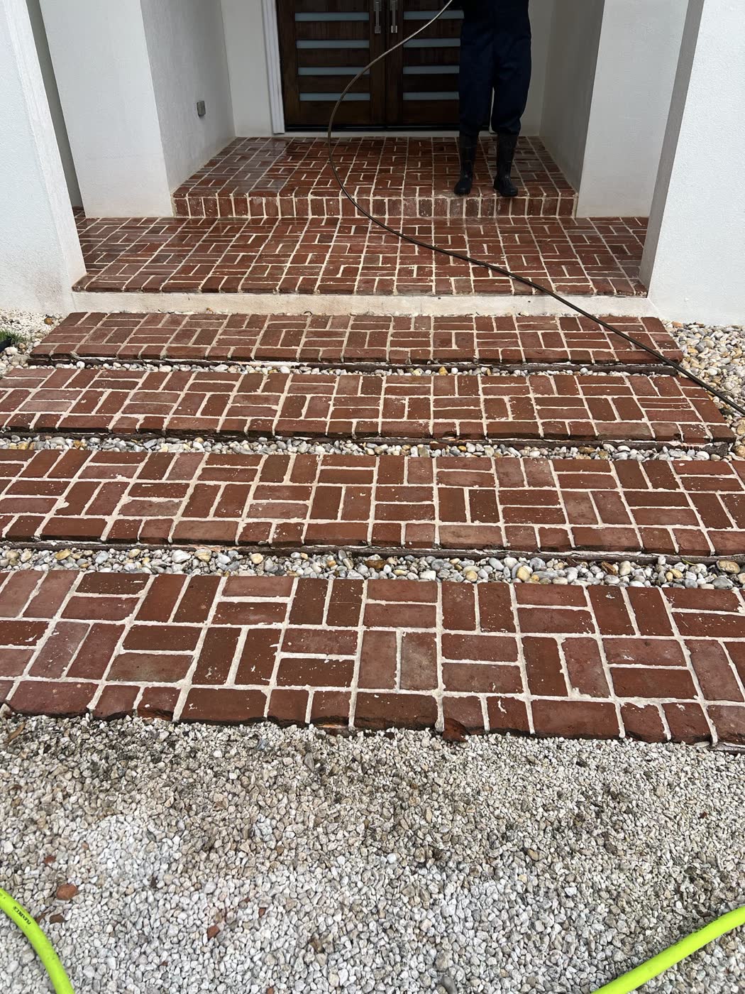 Walkway & steps — after, cleaned by Cayman Clean & Blast, Grand Cayman